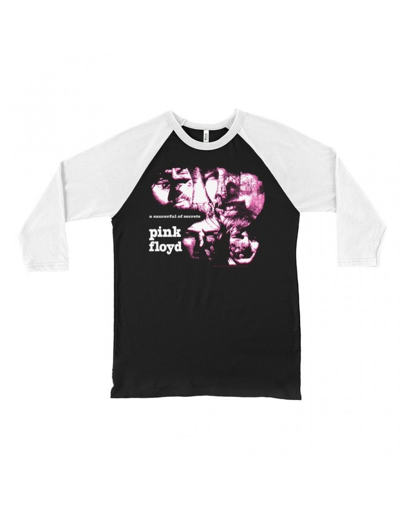 Pink Floyd 3/4 Sleeve Baseball Tee | A Saucerful Of Secrets Album Image Shirt $12.88 Shirts