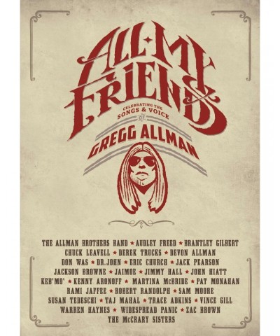 Gregg Allman ALL MY FRIENDS: CELEBRATING THE SONGS & VOICE OF DVD $6.00 Videos