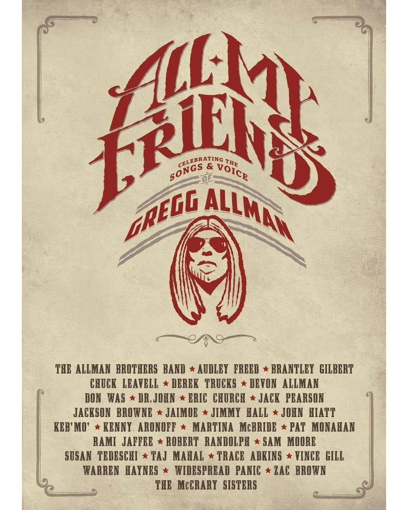 Gregg Allman ALL MY FRIENDS: CELEBRATING THE SONGS & VOICE OF DVD $6.00 Videos