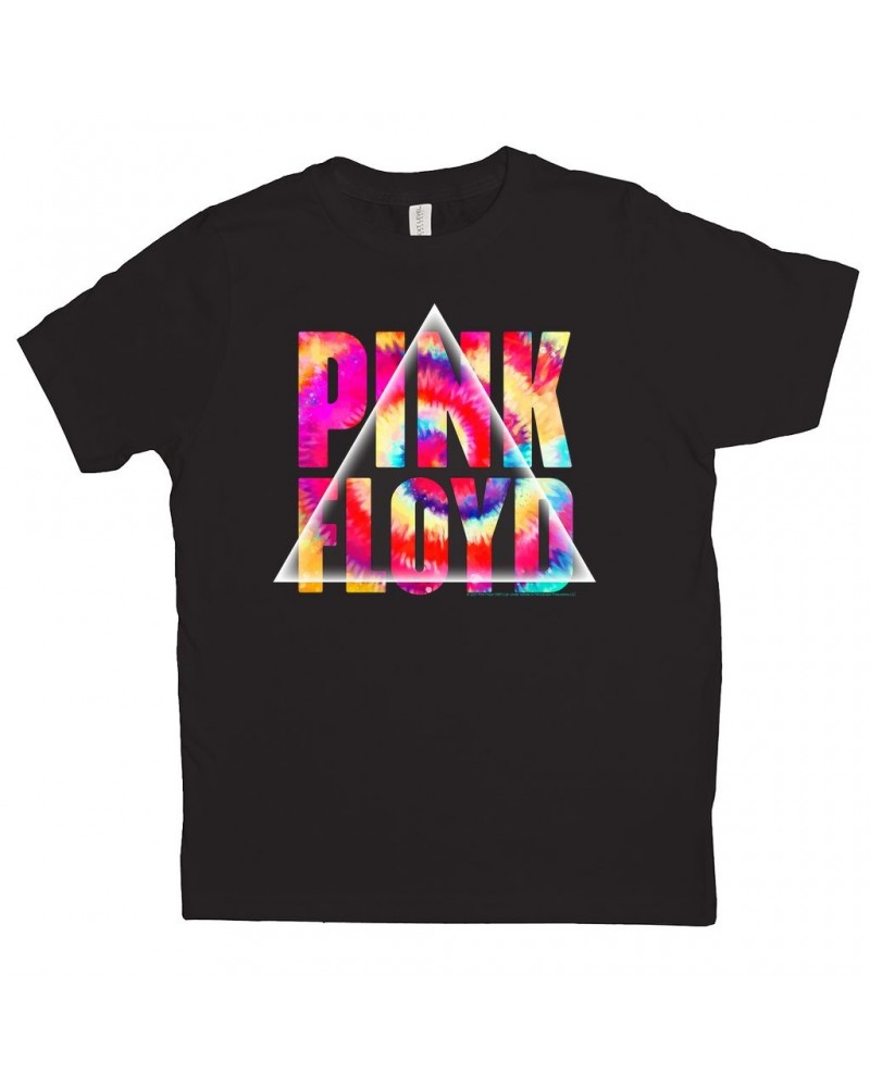 Pink Floyd Kids T-Shirt | Tie Dye Prism Logo Kids Shirt $9.87 Kids