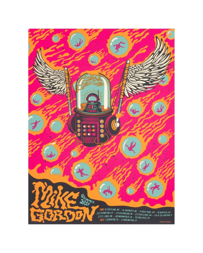 Phish Mike Gordon Summer ’23 Flying Games Poster $15.05 Decor