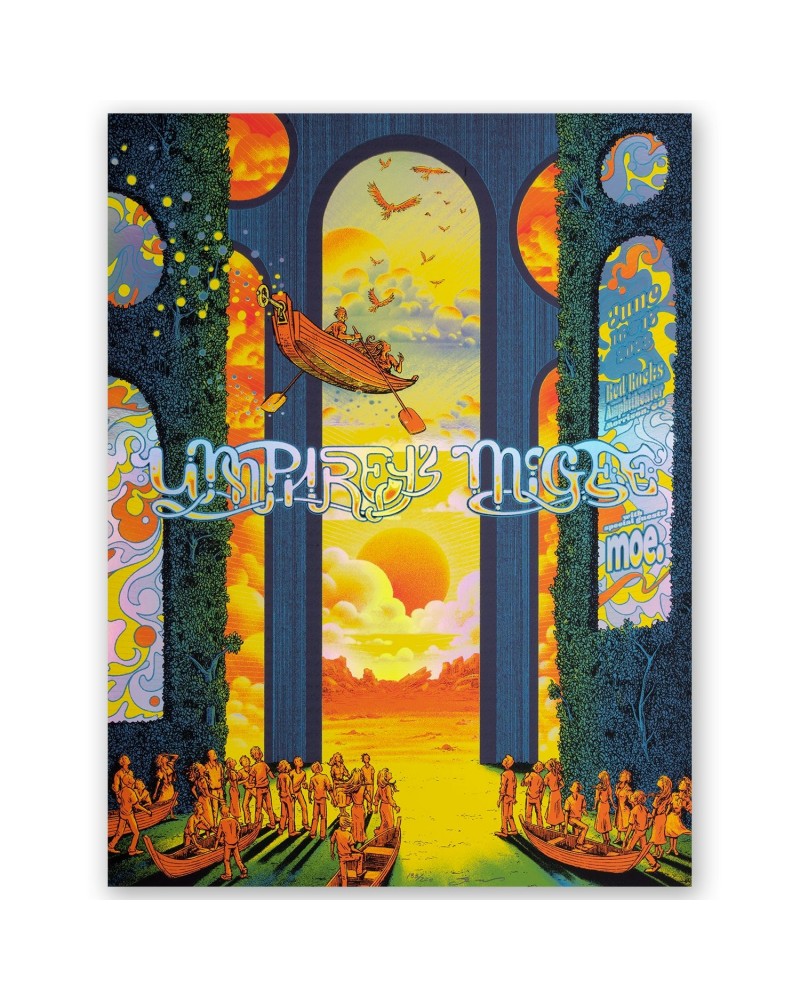 Umphrey's McGee James Flames Red Rocks 2023 Foil Poster $21.70 Decor