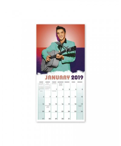 Elvis Presley 7" x 7" 2019 Mini Calendar $7.12 Vinyl