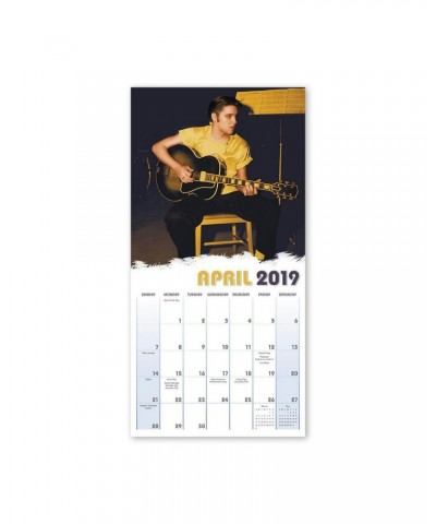 Elvis Presley 7" x 7" 2019 Mini Calendar $7.12 Vinyl