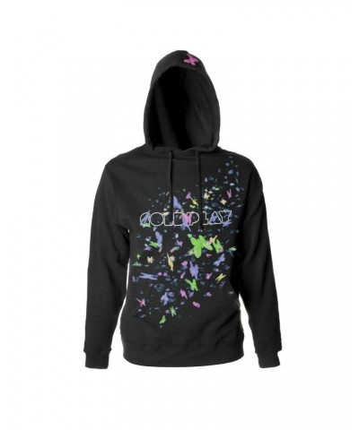 Coldplay Mylo Xyloto Butterfly Confetti Hooded Sweatshirt $20.59 Sweatshirts