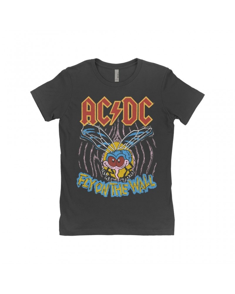 AC/DC Ladies' Boyfriend T-Shirt | It's The Fly On The Wall Shirt $10.98 Shirts