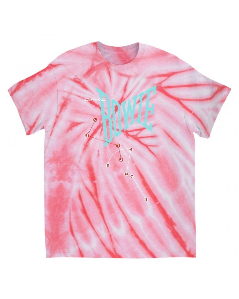 David Bowie T-Shirt | Let's Dance Logo Tie Dye Shirt $13.48 Shirts