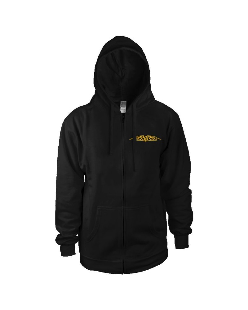 Boston Logo Men's Zip-Up Hoodie $15.98 Sweatshirts