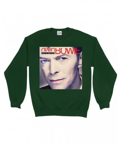 David Bowie Sweatshirt | Black Tie White Noise Album Cover Sweatshirt $11.53 Sweatshirts