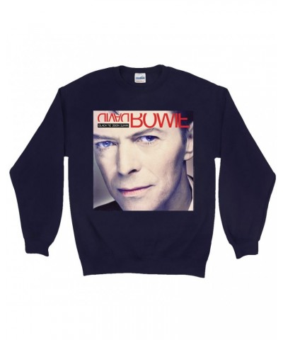 David Bowie Sweatshirt | Black Tie White Noise Album Cover Sweatshirt $11.53 Sweatshirts