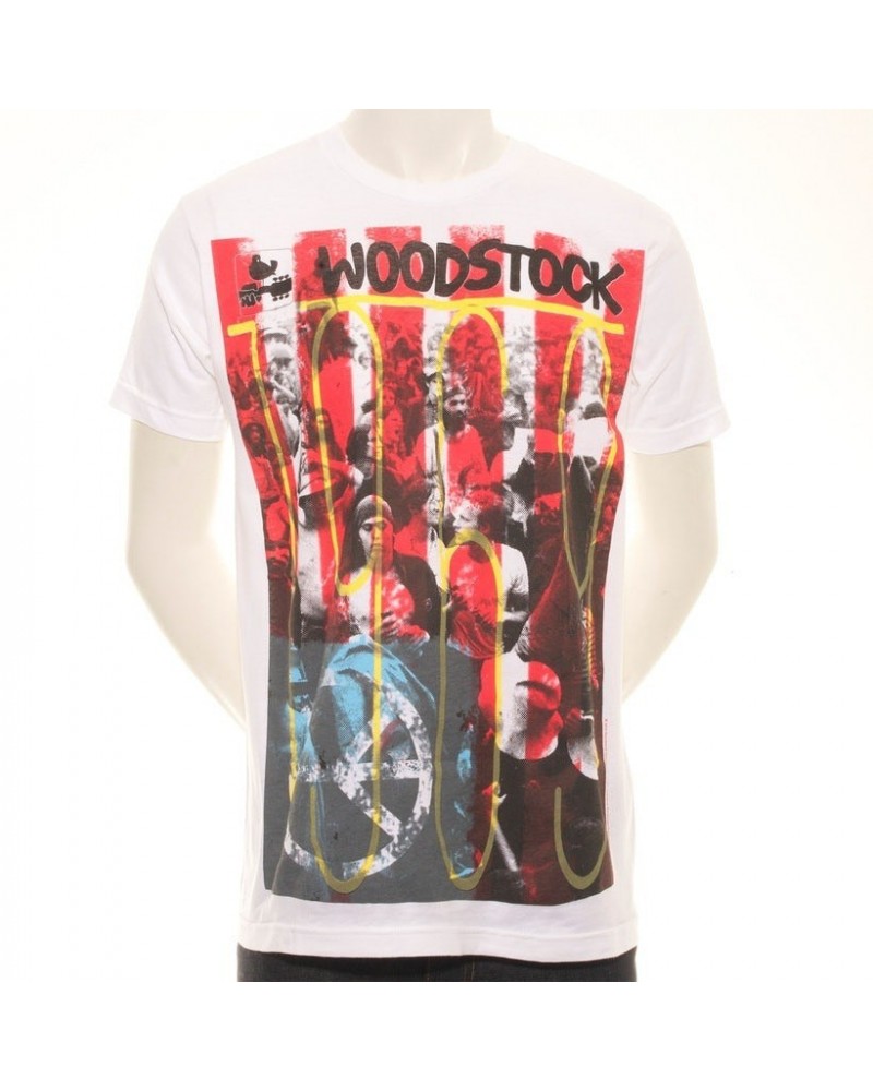 Woodstock 1969 Come Rain Or Shine Stripes T-Shirt $10.50 Shirts