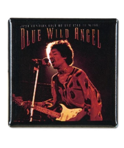 Jimi Hendrix Square Button Blue Wild Angel $0.41 Accessories