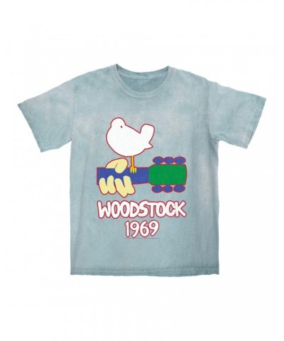 Woodstock T-shirt | 1969 Music Festival Outline Color Blast Shirt $12.88 Shirts