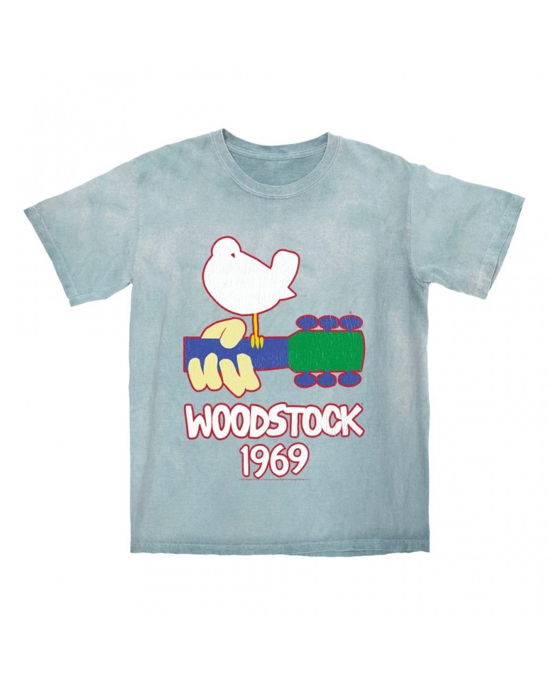 Woodstock T-shirt | 1969 Music Festival Outline Color Blast Shirt $12.88 Shirts