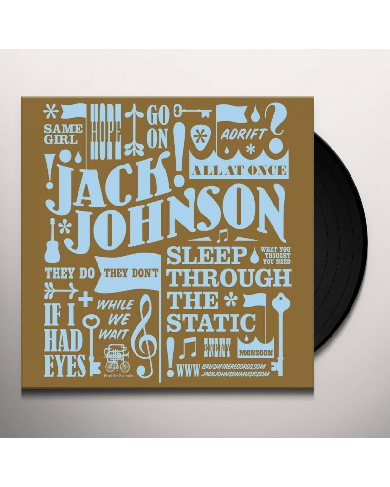 Jack Johnson Sleep Through The Static Vinyl Record $10.40 Vinyl