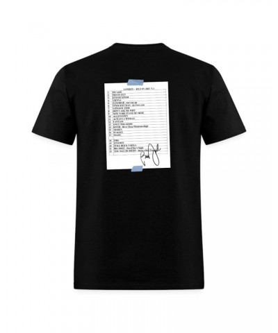 Billy Joel "7-7-23 London Set List" Black T-Shirt Online Exclusive $20.00 Shirts