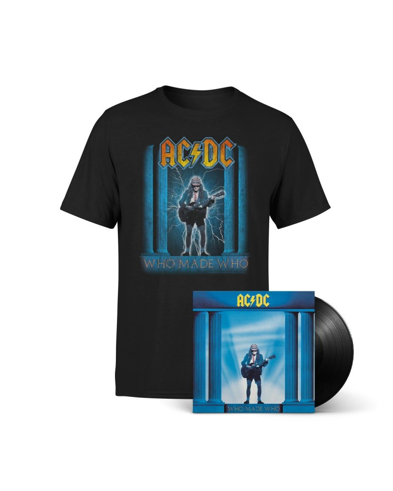 AC/DC Who Made Who Black Cover Tee + LP $14.72 Vinyl