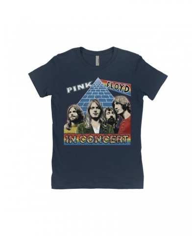 Pink Floyd Ladies' Boyfriend T-Shirt | Dark Side Of The Moon In Concert Distressed Shirt $9.73 Shirts