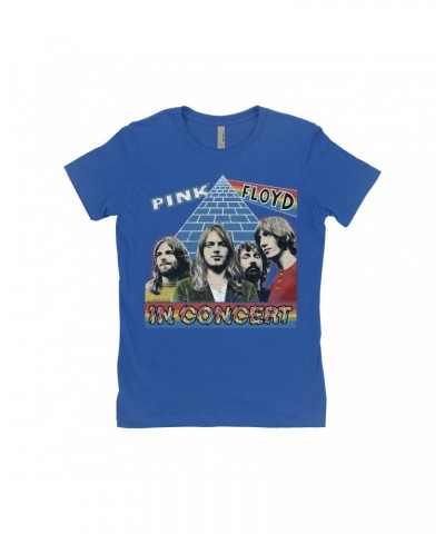 Pink Floyd Ladies' Boyfriend T-Shirt | Dark Side Of The Moon In Concert Distressed Shirt $9.73 Shirts