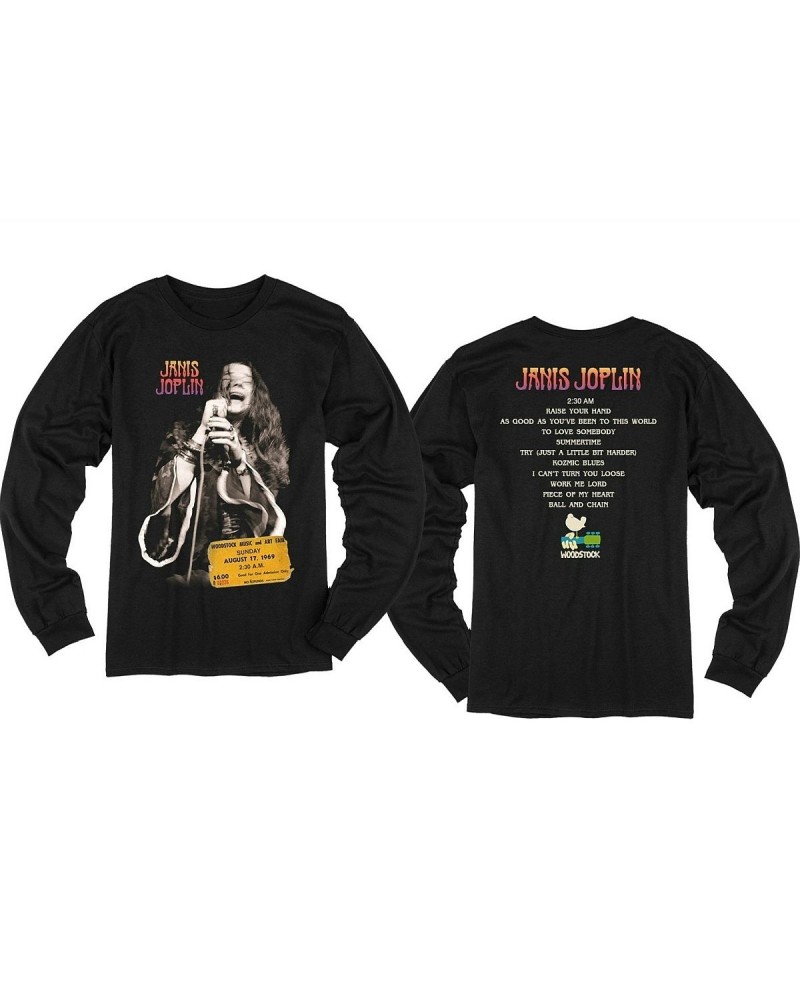 Woodstock Janis Live at Woodstock Longsleeve T-shirt $18.40 Shirts