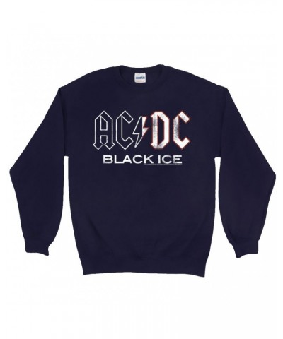 AC/DC Sweatshirt | Black Ice Album Design Sweatshirt $15.73 Sweatshirts