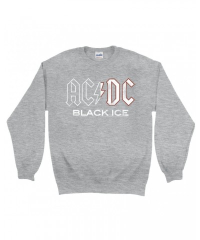 AC/DC Sweatshirt | Black Ice Album Design Sweatshirt $15.73 Sweatshirts