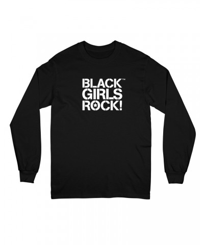 Black Girls Rock! Black Girls Rock Stencil Logo "Black" Long Sleeve $12.95 Shirts