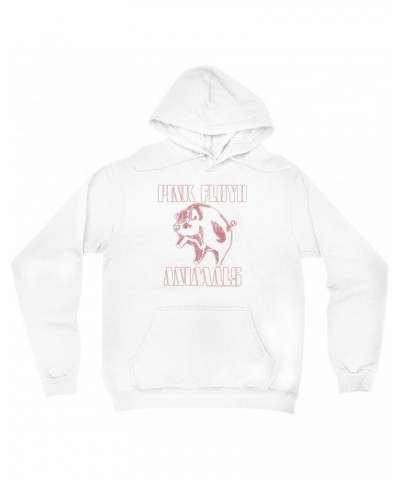 Pink Floyd Hoodie | Pink Distressed 1978 NYC In The Flesh Concert Hoodie $13.98 Sweatshirts