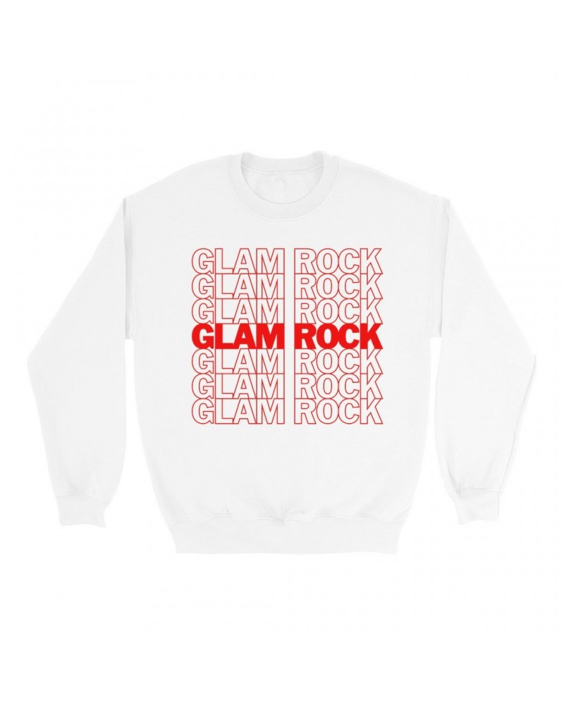 Music Life - Glam Rock Music Life Sweatshirt | Glam Rock On Repeat Music Life Sweatshirt $9.16 Sweatshirts