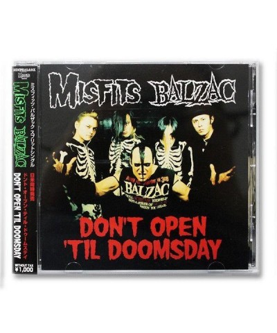 Misfits Balzac: Don't Open Till Doomsday Split CD Single (Import) $2.04 CD