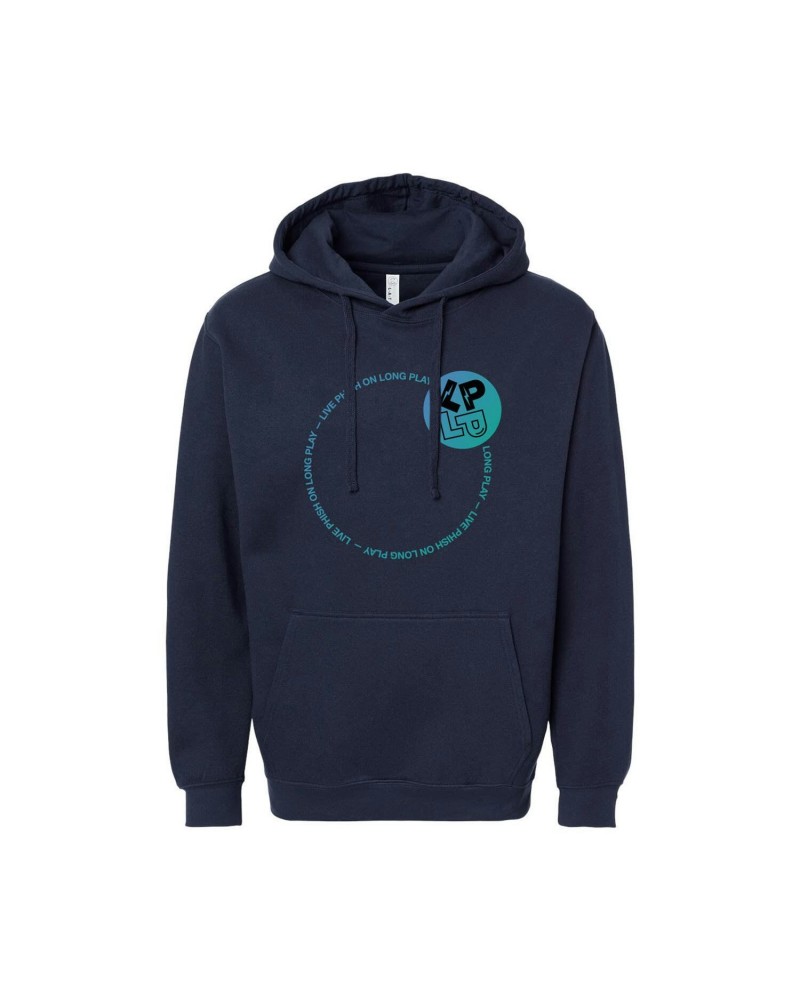 Phish LP on LP Pullover Hoodie on Navy $18.70 Vinyl