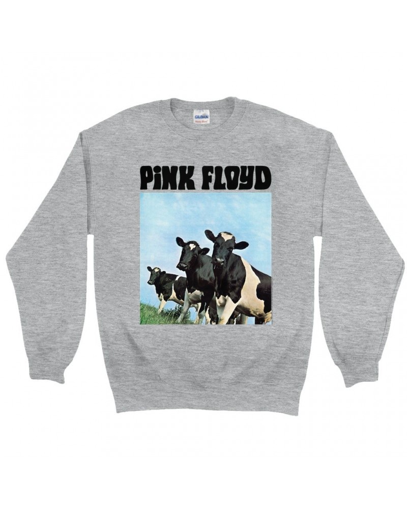 Pink Floyd Sweatshirt | Atom Heart Mother Album Cows Sweatshirt $15.38 Sweatshirts