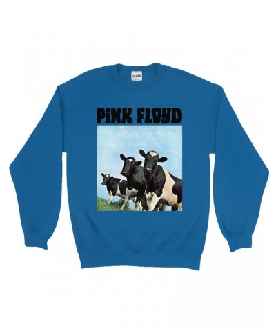 Pink Floyd Sweatshirt | Atom Heart Mother Album Cows Sweatshirt $15.38 Sweatshirts