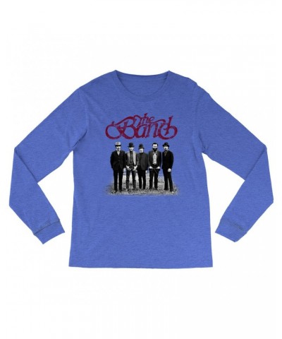 The Band Heather Long Sleeve Shirt | Group Photo And Logo Distressed Shirt $10.78 Shirts