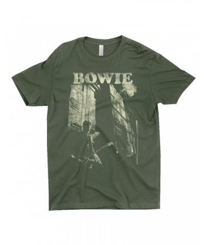 David Bowie T-Shirt | With Guitar Distressed Shirt $7.98 Shirts