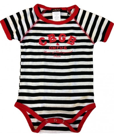 Cbgb Baby Classic Logo Striped Onesie $6.18 Kids