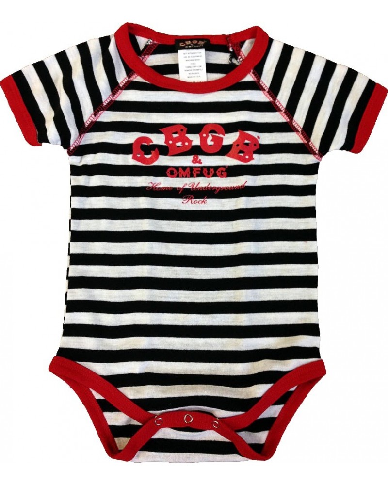 Cbgb Baby Classic Logo Striped Onesie $6.18 Kids