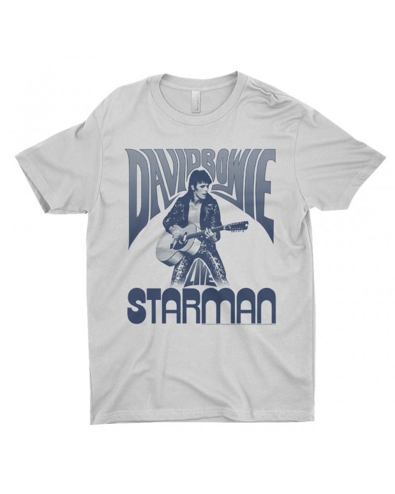 David Bowie T-Shirt | Starman Live Shirt $12.48 Shirts