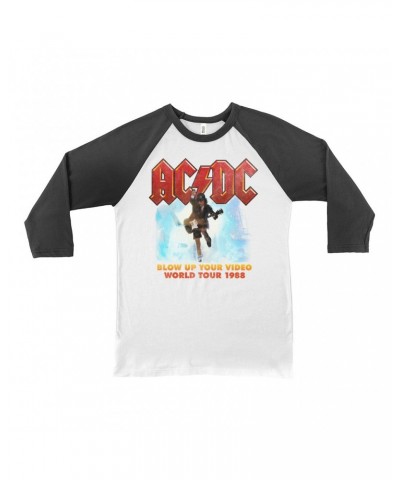 AC/DC 3/4 Sleeve Baseball Tee | Blow Up Your Video Album Art Shirt $12.88 Shirts