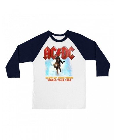 AC/DC 3/4 Sleeve Baseball Tee | Blow Up Your Video Album Art Shirt $12.88 Shirts