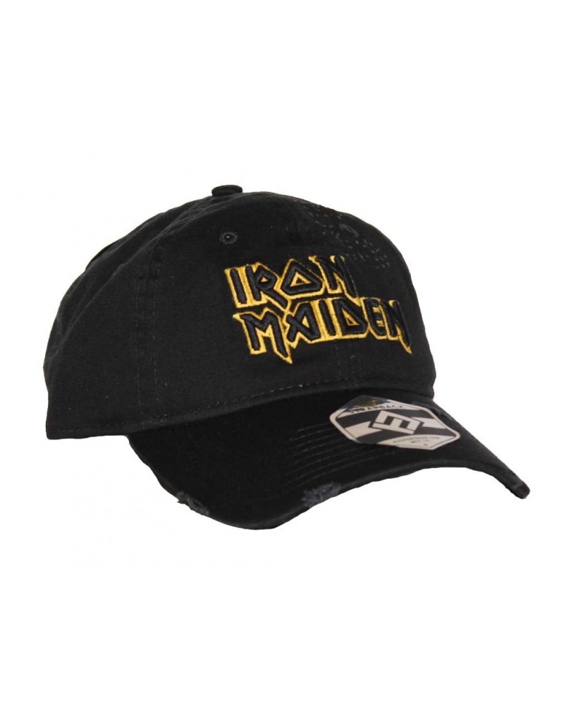 Iron Maiden Yellow Logo Dad Hat $9.86 Hats