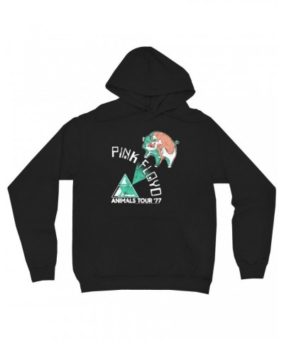 Pink Floyd Hoodie | Pastel Animals '77 Tour Hoodie $14.78 Sweatshirts