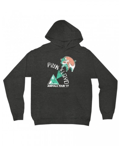 Pink Floyd Hoodie | Pastel Animals '77 Tour Hoodie $14.78 Sweatshirts