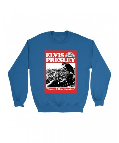 Elvis Presley Sweatshirt | You're a Heartbreaker Sweatshirt $16.78 Sweatshirts