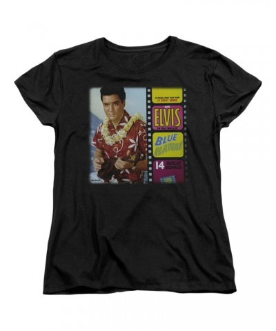 Elvis Presley Women's Shirt | BLUE HAWAII ALBUM Ladies Tee $6.30 Shirts