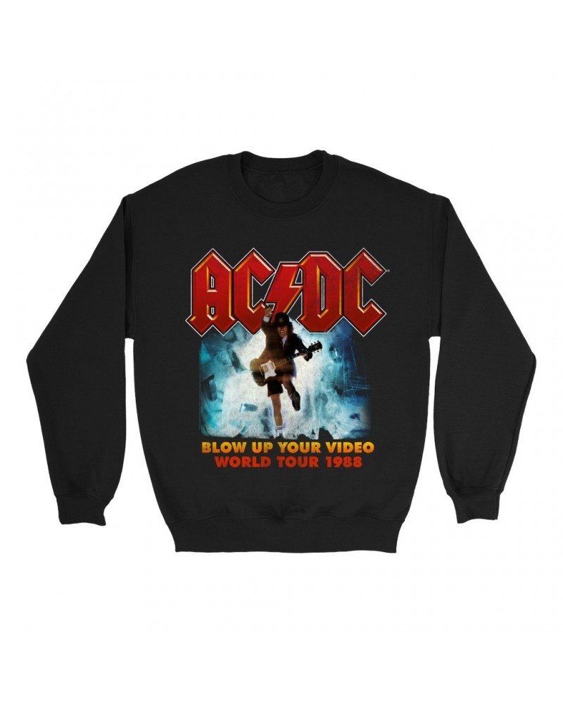 AC/DC Sweatshirt | Blow Up Your Video Album Art Sweatshirt $11.88 Sweatshirts