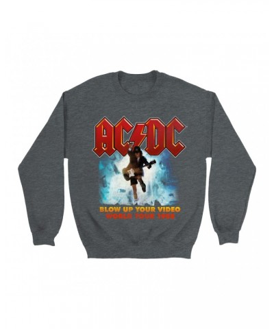 AC/DC Sweatshirt | Blow Up Your Video Album Art Sweatshirt $11.88 Sweatshirts