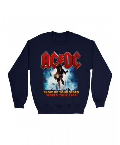 AC/DC Sweatshirt | Blow Up Your Video Album Art Sweatshirt $11.88 Sweatshirts