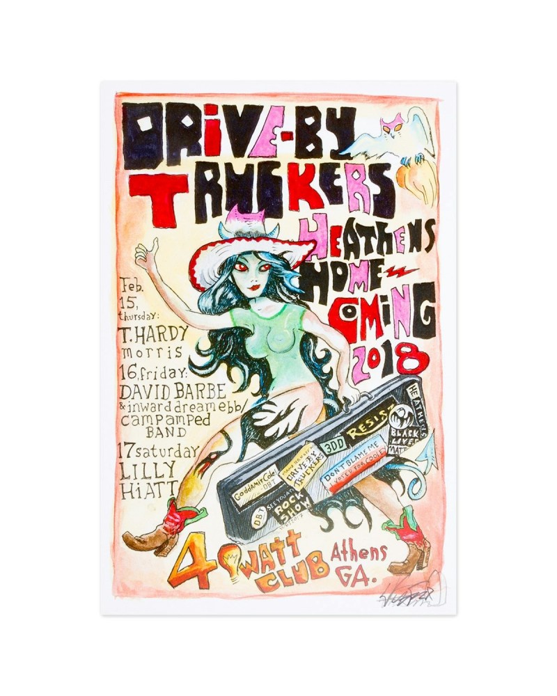 Drive-By Truckers Homecoming 2018 Poster $9.30 Decor