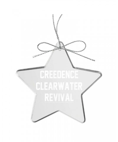 Creedence Clearwater Revival Collegiate Logo Star Laser-Etched Glass Ornament $6.72 Decor